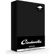 Cinderella Splittopper Hoeslaken Satijn Black-180 x 220 cm