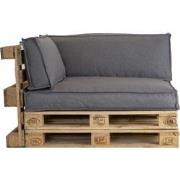 2L Home & Garden Palletkussenset Metro Lounge Grijs - 3 delige set - p...