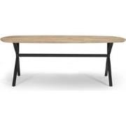 Eettafel 220cm - Deens Ovaal - Naturel Mangohout - Famke