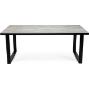 Stalux Eettafel 'Joop' 240 x 100cm, kleur zwart / beton