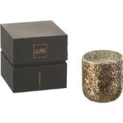 J-line - Geurkaars Luxuria Brons Small- 40h - 9x9x10cm