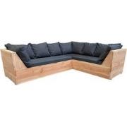 Wood4you - Loungeset 6 Douglashout 200x240 cm - incl kussens GL-vorm