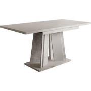 Meubella Eetkamertafel Delilah - Mat wit - Betonlook - 160 cm - Uitsch...