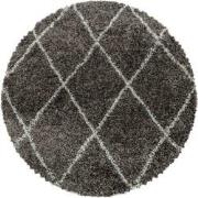 Tapijtenloods Harmony Soft Shaggy Rond Hoogpolig Vloerkleed Taupe- 160...