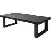 Meubella Salontafel Vince - Zwart eiken - 130 cm