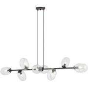 moderne hanglamp Tosi Zwart 8-lichts