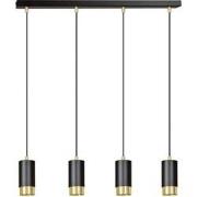 moderne hanglamp Grimaldi Zwart 4-lichts