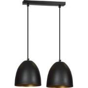 moderne hanglamp Santis Zwart 2-lichts