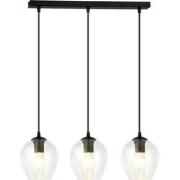 moderne hanglamp Montanari Zwart 3-lichts