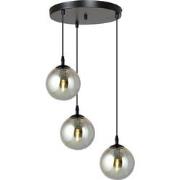 moderne hanglamp Fabbri Zwart 3-lichts  - Øcm