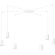 moderne hanglamp Valentini Wit 6-lichts