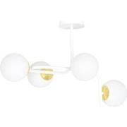 scandinavische plafondlamp Simone Wit 4-lichts