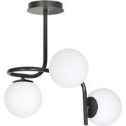 scandinavische plafondlamp Caputo Zwart 3-lichts