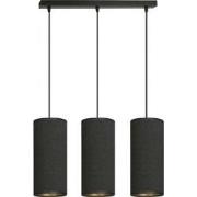 retro hanglamp Rizzo Zwart 3-lichts