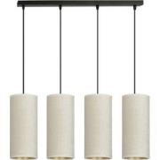 retro hanglamp Rizzo Zwart 4-lichts