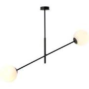 moderne hanglamp Parisi Zwart 2-lichts