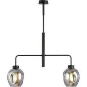 moderne hanglamp Martino Zwart 2-lichts