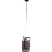 PTMD Sten Hanglamp - 26 x 26 x 42 cm - Ijzer - Zwart