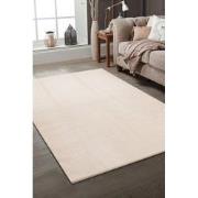 Tapijtenloods Samba Soft Fluffy Vloerkleed Laagpolig Creme- 80x150 CM