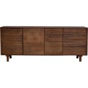 Dressoir Naturel Mangohout - 3 Deuren - 200x40x80cm - Carlien