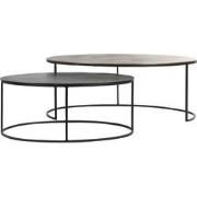 Light & Living - Salontafel PAXSON - 103x60x40cm - Brons - Set van 2