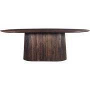 Livingfurn - Eetkamertafel Salvator Walnut 200cm - Mangohout