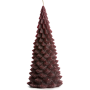 Rustik Lys - Kerstboom kaars Aubergine L