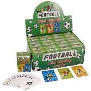 24 stuks - Uitdeelcadeautjes - Mini Speelkaarten - Model: Voetbal - In...