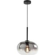 Highlight Bellini Industriële Hanglamp – Smokeyglas – Zwart