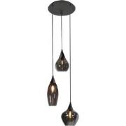 Industriële Glazen Highlight Cambio Videlamp/Hanglamp - Zwart