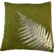 HSM Collection-Sierkussen Met Print-45x45-Olijf Groen/Goud-Stof