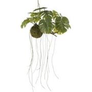 Mica Decorations Kunstplant Monstera Hanging - 93x66x43 cm - foam - Gr...