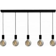 Hanglamp Bulby 5-lichts Zwart