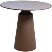 Bijzettafel Rond - Taupe Aluminium - 69x69x61,5cm - Else