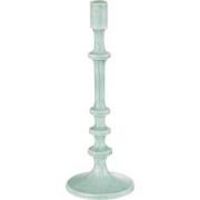 J-line - Kandelaar Klassiek Aluminium Blauw Small - 13x13x36cm