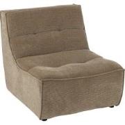 J-line - Fauteuil Grid Populierenhout/schuim Donker Taupe - 83x97x83cm