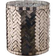 PTMD Aleksi Copper glass mosaic stormlight round L