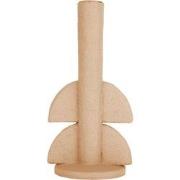 Present Time Candle holder Half Bubbles Sand brown