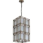 PTMD Layra Hanglamp - 24x24x45 cm - Glas - Wit