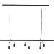 Light&living Hanglamp 6L 160x50x25 cm EDISA mat zwart