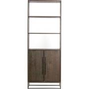 Light&living Kast half open 75x40x200 cm LILIAN hout donker bruin