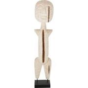 J-line - Figuur Primitief Albasia Hout Wit Extra Large - 33x24x144cm