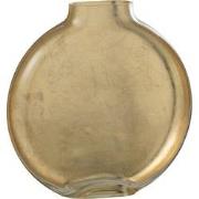 J-line - Vaas Miki Glas Transparant/goud Large - 24x5x25.5cm