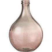 J-line - Vaas Lissabon Glas Zalm Small - 28x29x43cm