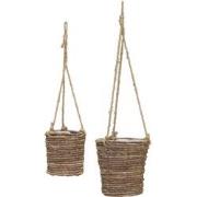 House Doctor Hover hangende potten naturel - set van 2