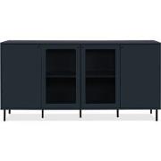 Buffet 4 Deuren waarvan 2 met Glas Marineblauw L180 cm - BOGOTA