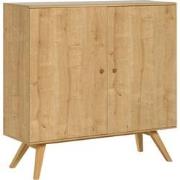 Dressoir met 2 deuren en 6 legplanken B120 cm - NATURE