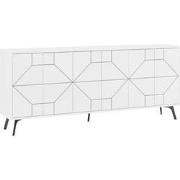 Buffet met 6 versierde deuren L184 cm - Dune