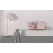 LUCEVI - Kiddy Wandplank 45cm - Hout - Roze - 45x25x21.5 cm