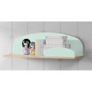 LUCEVI - Kiddy Wandplank 65cm - Hout - Groen - 65x25x21.5 cm